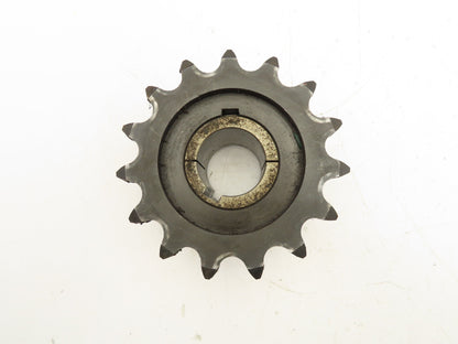 Double Roller Chain Sprocket 15-Tooth 1.25" Pitch 2" Bore