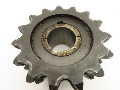 Double Roller Chain Sprocket 15-Tooth 1.25" Pitch 2" Bore