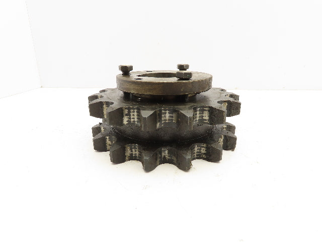 Double Roller Chain Sprocket 15-Tooth 1.25" Pitch 2" Bore