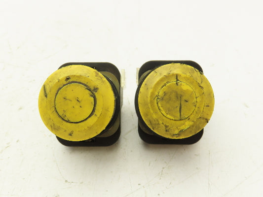 Allen Bradley 800T-FXD4 Yellow Push/Pull Button 30mm Lot of 2