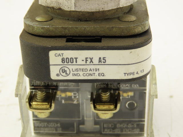 Allen Bradley 800T-FXA5 Red Mushroom Push/Pull E-Stop Button 30mm
