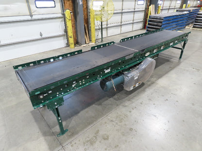 Dematic Rapistan 31"x 14' Slider Bed Conveyor 24" Belt 420fpm Belt Drive 460V