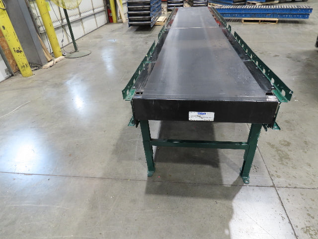 Dematic Rapistan 31"x 14' Slider Bed Conveyor 24" Belt 420fpm Belt Drive 460V