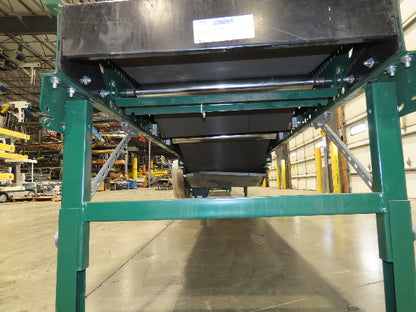 Dematic Rapistan 31"x 14' Slider Bed Conveyor 24" Belt 420fpm Belt Drive 460V