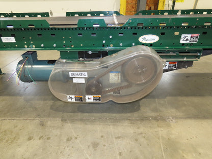 Dematic Rapistan 31"x 14' Slider Bed Conveyor 24" Belt 420fpm Belt Drive 460V