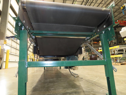 Dematic Rapistan 31"x 18' Gapper Conveyor 26" Belt 3-Speed 235-335fpm Belt Drive