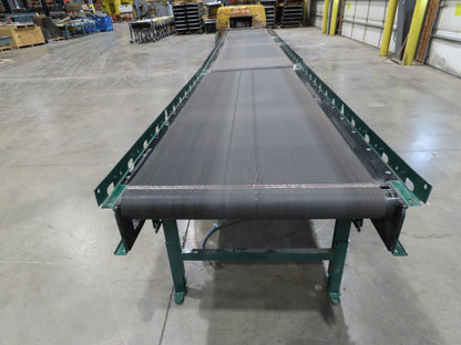 Dematic Rapistan 31"x 18' Gapper Conveyor 26" Belt 3-Speed 235-335fpm Belt Drive