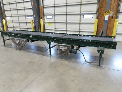 Dematic Rapistan 31"x 18' Gapper Conveyor 26" Belt 3-Speed 235-335fpm Belt Drive