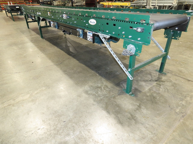 Dematic Rapistan 31"x 18' Gapper Conveyor 26" Belt 3-Speed 235-335fpm Belt Drive