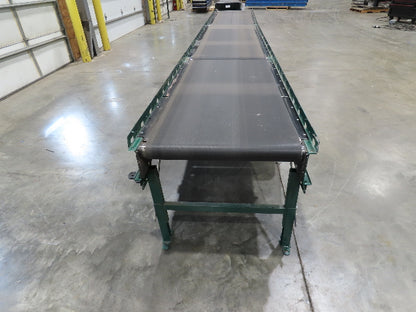 Dematic Rapistan 31"x 18' Gapper Conveyor 26" Belt 3-Speed 235-335fpm Belt Drive