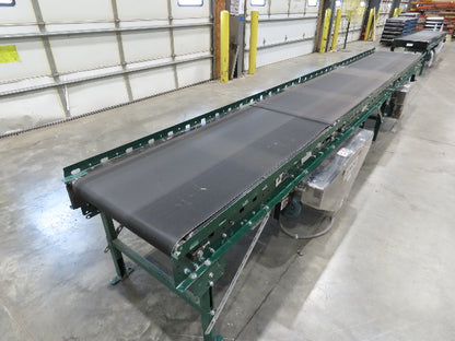 Dematic Rapistan 31"x 18' Gapper Conveyor 26" Belt 3-Speed 235-335fpm Belt Drive
