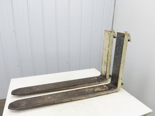 Kenhar K31220 5x42" Class 3 White Steel Forklift Forks Tines 20" Carriage 1-Pair