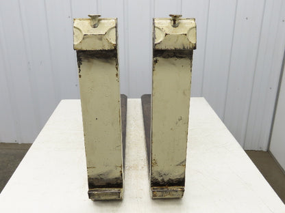 Kenhar K31220 5x42" Class 3 White Steel Forklift Forks Tines 20" Carriage 1-Pair