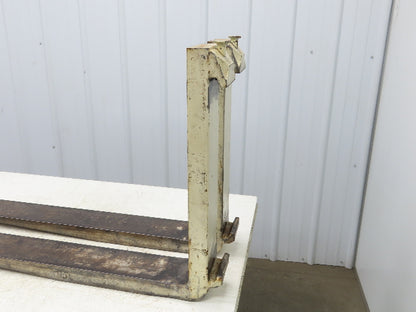 Kenhar K31220 5x42" Class 3 White Steel Forklift Forks Tines 20" Carriage 1-Pair