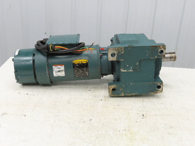 Baldor VEBM3558T-D Inline Gearmotor w/Brake 2Hp 460V 145TC Quantis 42:1 Reducer