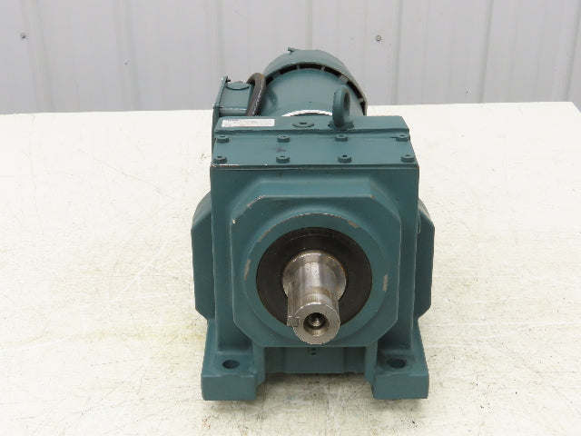 Baldor VEBM3558T-D Inline Gearmotor w/Brake 2Hp 460V 145TC Quantis 42:1 Reducer