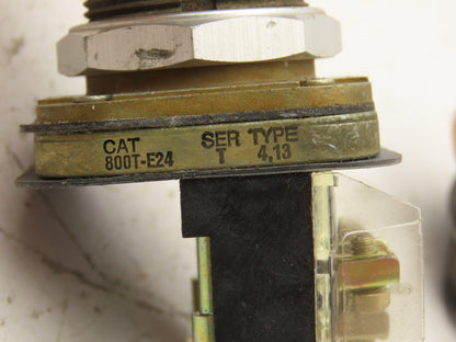 Allen Bradley 800T-E24 Cylinder Lock Push Button Switch Keyed E Stop Lot of 3