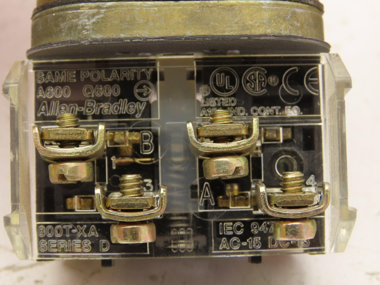 Allen Bradley 800T-E24 Cylinder Lock Push Button Switch Keyed E Stop Lot of 3