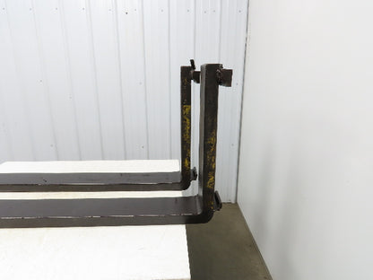 6x58"" Class 3 Steel Forklift Forks Tines 20" Carriage 1-Pair