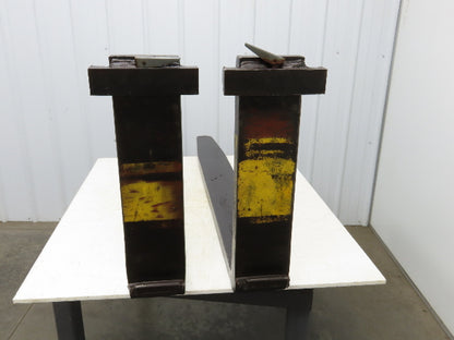 6x58"" Class 3 Steel Forklift Forks Tines 20" Carriage 1-Pair