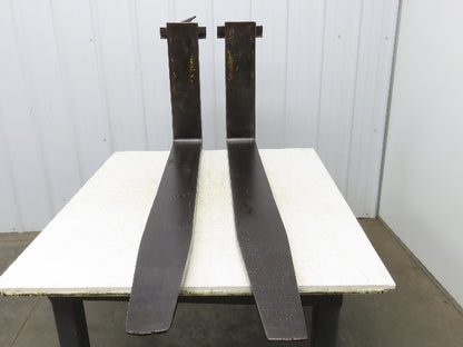 6x58"" Class 3 Steel Forklift Forks Tines 20" Carriage 1-Pair