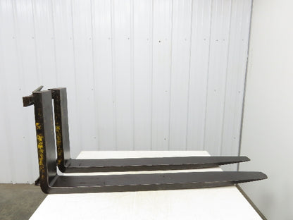 6x58"" Class 3 Steel Forklift Forks Tines 20" Carriage 1-Pair