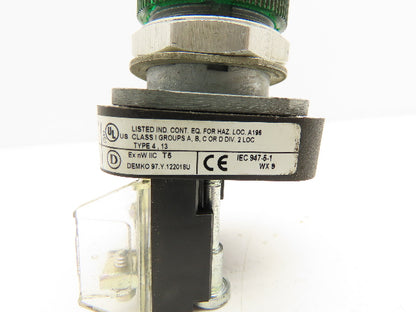 Allen Bradley 800T-QH24G Green Pilot Light 30mm Lot of 2
