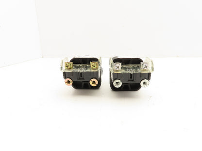 Allen Bradley 800T-QH24G Green Pilot Light 30mm Lot of 2