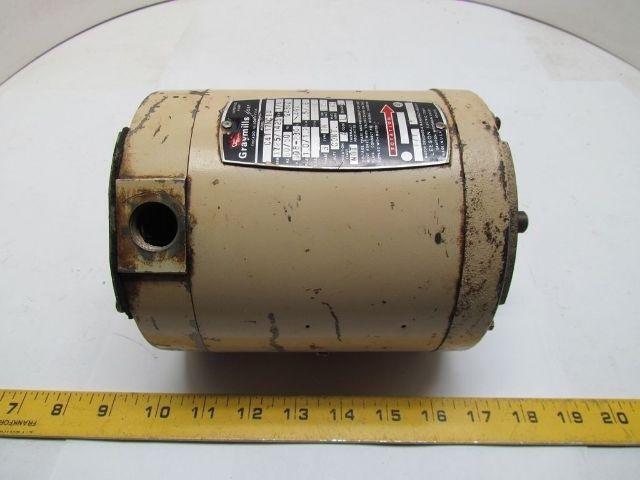 Leeson Graymills C4T17NC1A 1/6HP 208-230/460V 3PH G46CZ Electric Motor 1725RPM