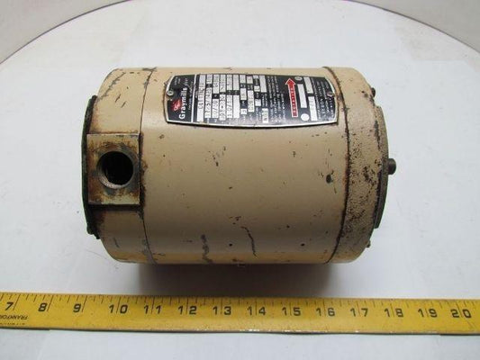 Leeson Graymills C4T17NC1A 1/6HP 208-230/460V 3PH G46CZ Electric Motor 1725RPM