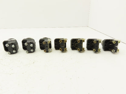 Allen Bradley 800T-Q10 White Pilot Indicator Light 30mm Mixed Lot of 7