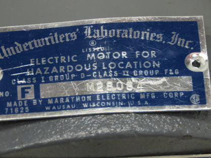 Marathon Electric M28084 AC Motor 1/3Hp 1725rpm 115V 1PH Single Phase 56-5 Frame