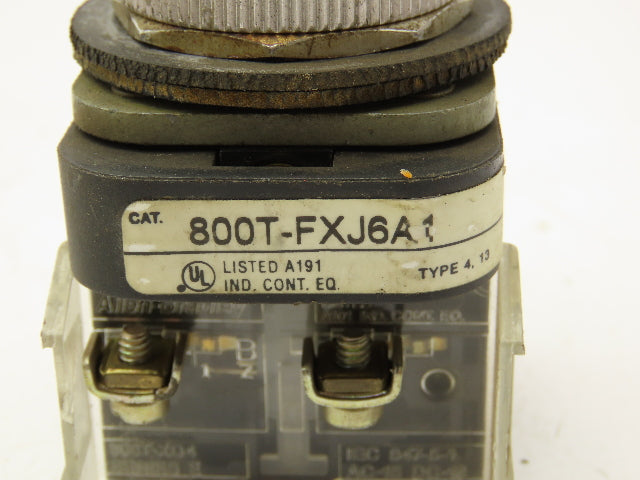 Allen Bradley 800T-FXJ6A1 Red Pilot Indicator Light 30mm