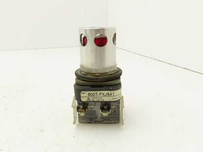 Allen Bradley 800T-FXJ6A1 Red Pilot Indicator Light 30mm
