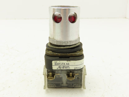 Allen Bradley 800T-FXA5 Red Pilot Indicator Light 30mm