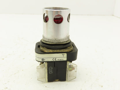 Allen Bradley 800T-FXA5 Red Pilot Indicator Light 30mm