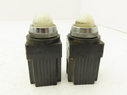 Fuji Electric RCA470-ZM.T White Pilot Indicator Light Lot of 2