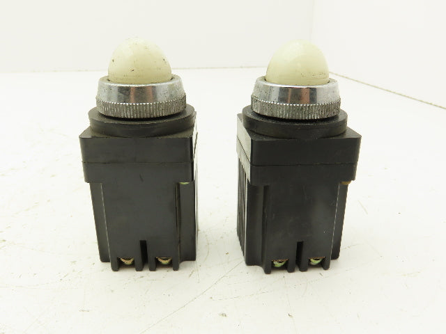 Fuji Electric RCA470-ZM.T White Pilot Indicator Light Lot of 2
