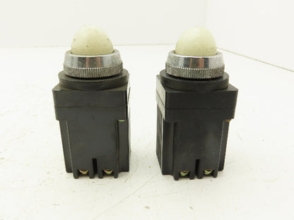 Fuji Electric RCA470-ZM.T White Pilot Indicator Light Lot of 2