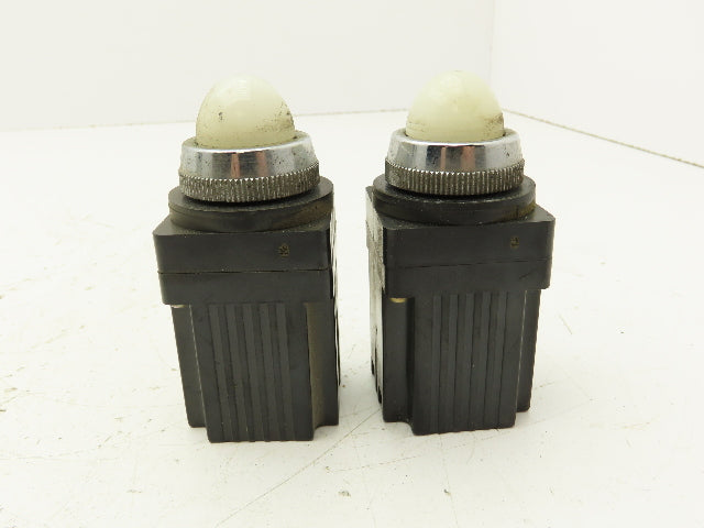 Fuji Electric RCA470-ZM.T White Pilot Indicator Light Lot of 2
