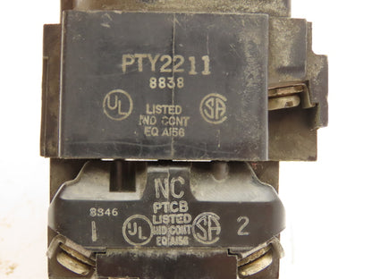 PTY2211 Red Push/Pull Button Contactor 30mm