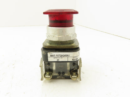 Allen Bradley 800T-FXTQH24RA1 Red Illuminated Push/Pull Button 30mm