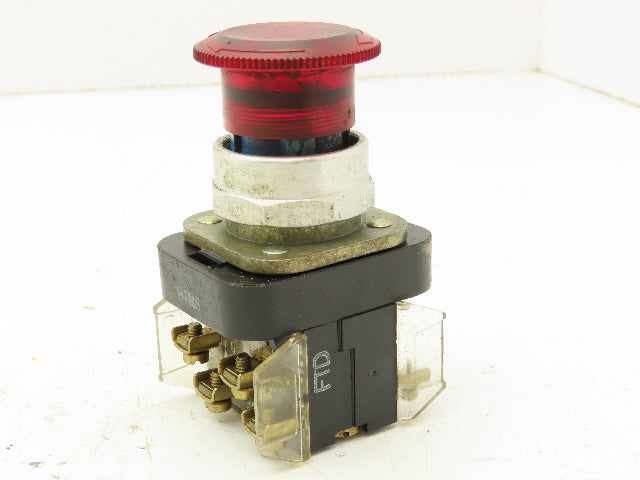 Allen Bradley 800T-FXTQH24RA1 Red Illuminated Push/Pull Button 30mm