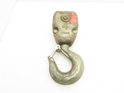 Coffing 4 Ton Chain Hoist Lower Hook Block Assembly Double Reeved
