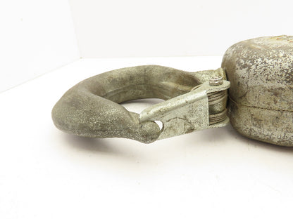 Coffing 4 Ton Chain Hoist Lower Hook Block Assembly Double Reeved