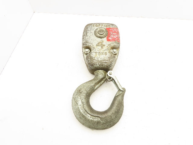 Coffing 4 Ton Chain Hoist Lower Hook Block Assembly Double Reeved