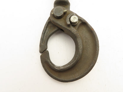 CM Lodestar 1057 R-RR Chain Hoist Latchlok Lower Hook Swivel Bearing Shank