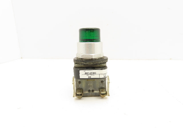 Allen Bradley 800T-QT20G Green Illuminated Pushbutton 30mm