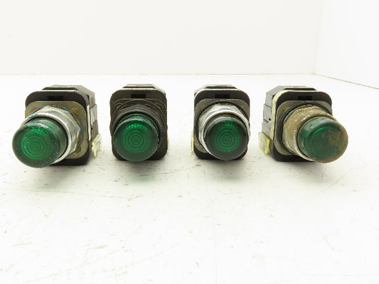 Allen Bradley 800T-PT16 Green Illuminated Pushbutton 30mm Mixed Lot of 4