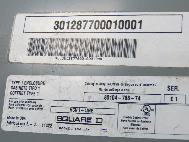 Square D I-Line Panelboard Breaker Box 200A 600V 60 Space Main Breaker
